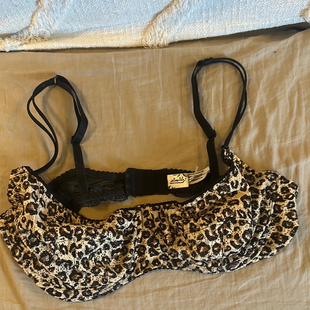 Leopard Print Lace Bra